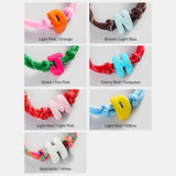 Knotty Enamel Initial Custom Bracelet - Multi/White Single Letter