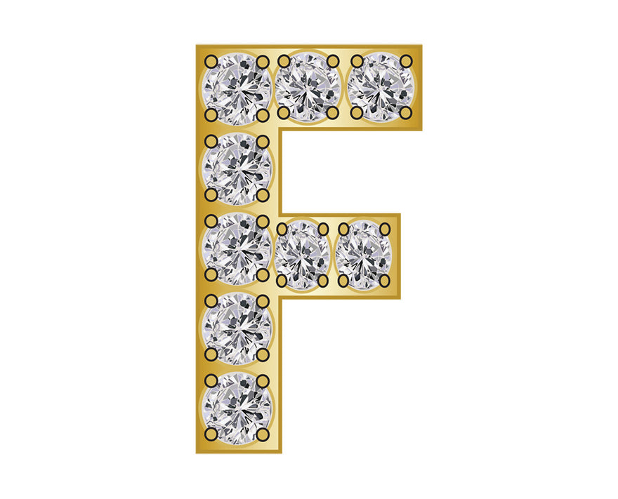 Mini F - Clear/Gold