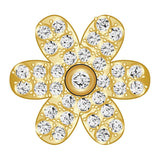 Mini Daisy Icon - Clear/Gold