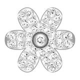 Mini Daisy Icon - Clear/Silver