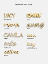 BaubleBar 18K Gold Custom Nameplate Necklace - Barcelona - 
    18K Gold Plated Sterling Silver
  

