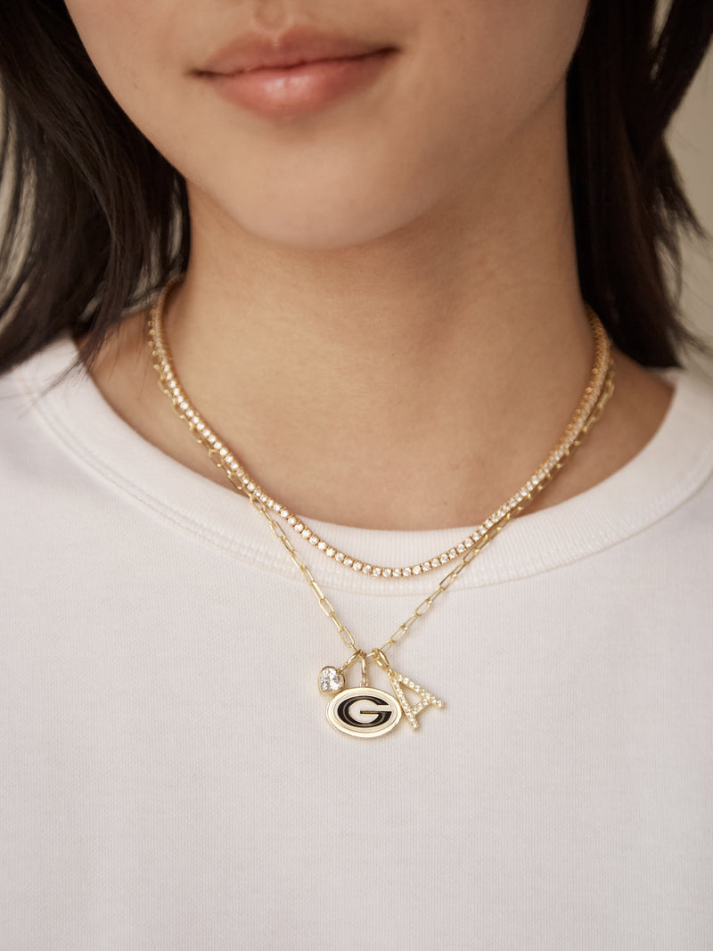 BaubleBar University of Georgia Cluster Charm - University of Georgia - 
    Gold charm for bracelets and necklaces
  
