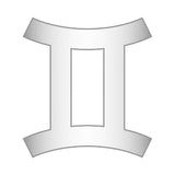 Gemini Mini Zodiac Icon - Silver