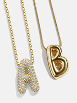 BaubleBar Bubble Initial Necklace - Gold - 
    Initial pendant necklace
  
