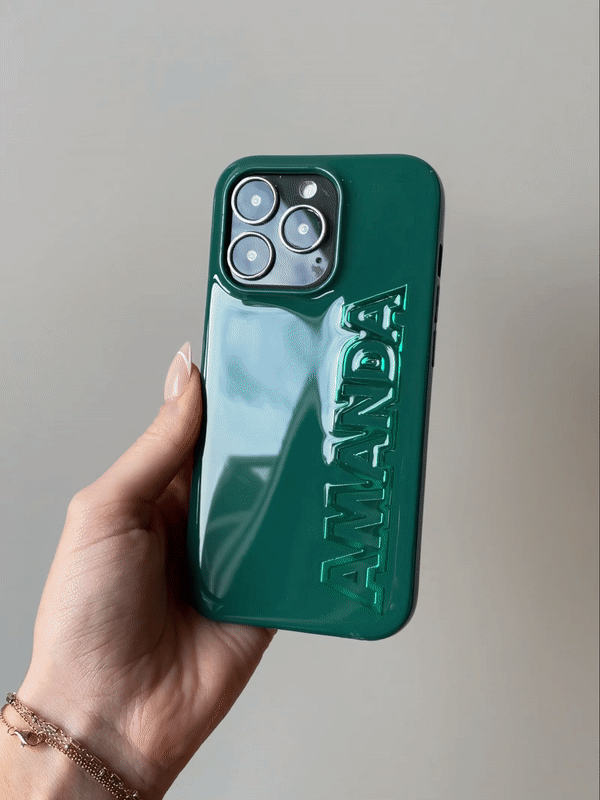 BaubleBar Chrome Custom iPhone Case - Navy/Chrome Blue - 
    Customizable phone case
  
