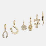 Luck Cluster Charm - Horseshoe