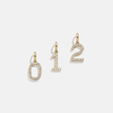 Pavé Number Cluster Charm - 0