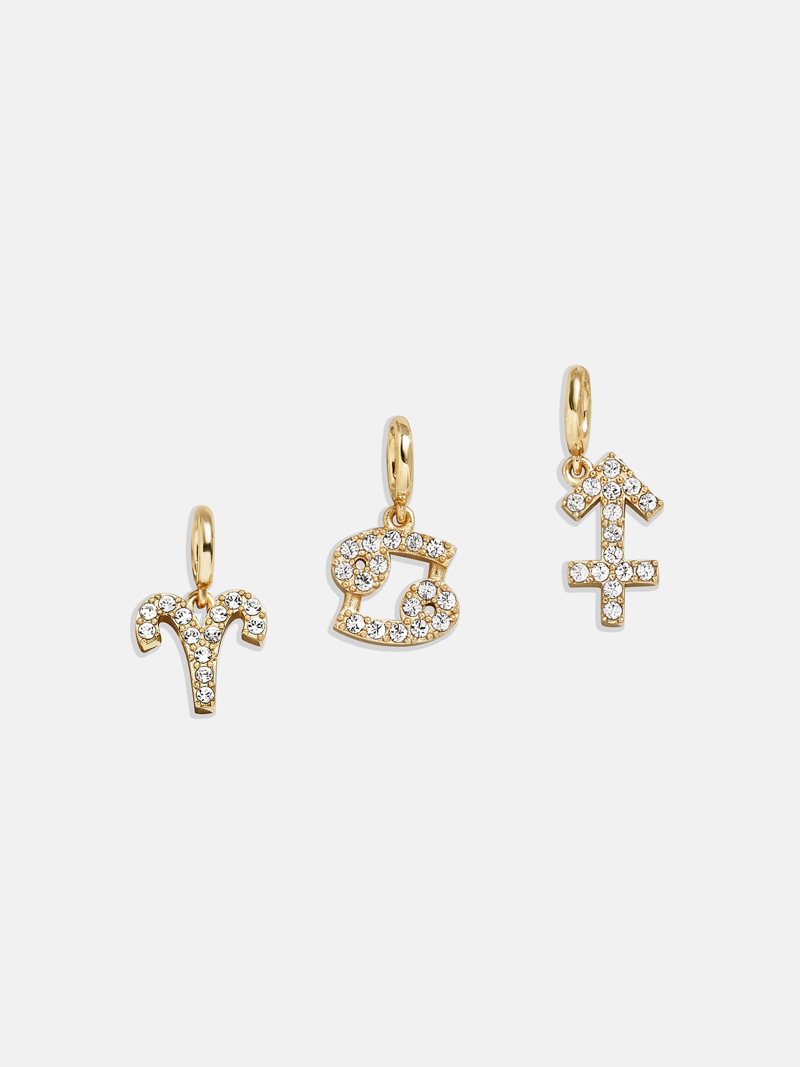 Pavé Zodiac Symbol Cluster Charm - Aries