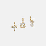 Pavé Zodiac Symbol Cluster Charm - Aries