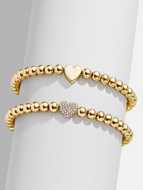 Heart Of Gems Pisa Bracelet - Clear/Gold