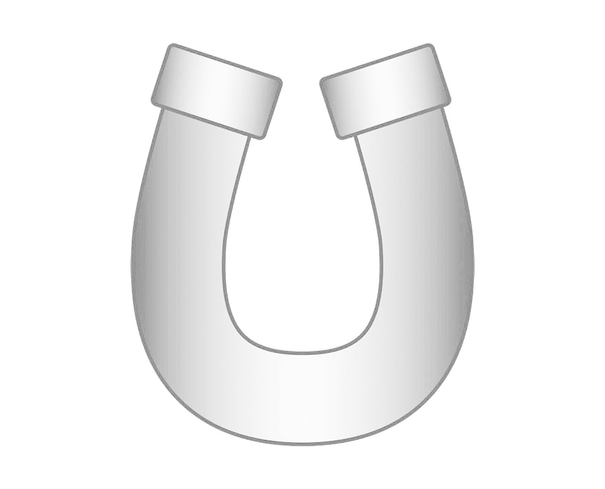 Mini Horseshoe Icon - Silver