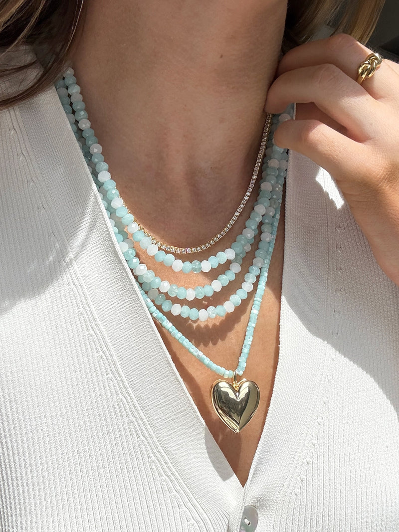 BaubleBar Lena Semi-Precious Layered Necklace - Turquoise - 
    Ends Tonight: Enjoy 20% off
  
