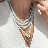 Lena Semi-Precious Layered Necklace - Turquoise