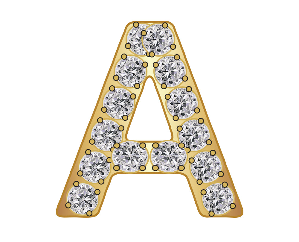 Pavé Initial Icon - A