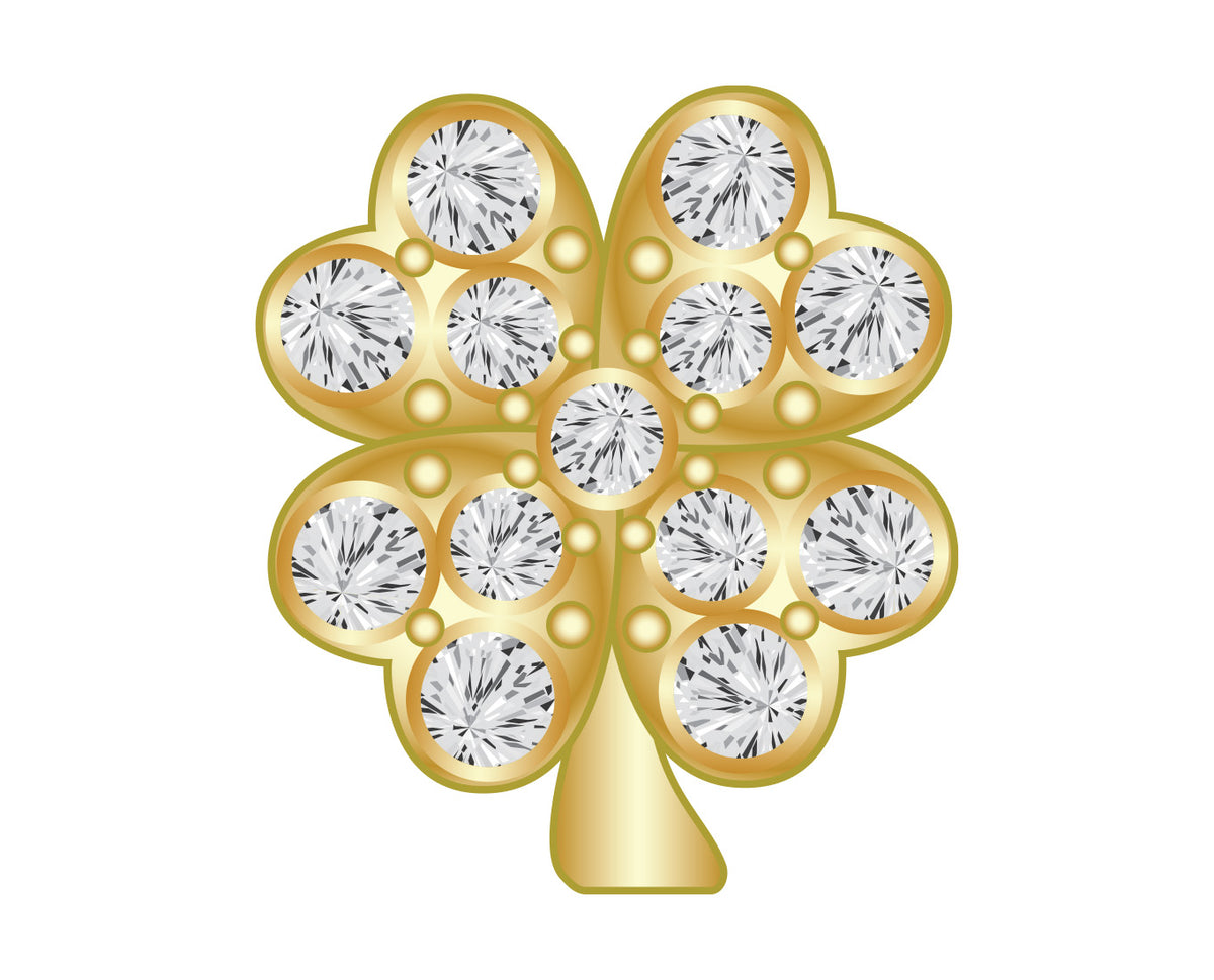Pavé Motif Icon - Clover