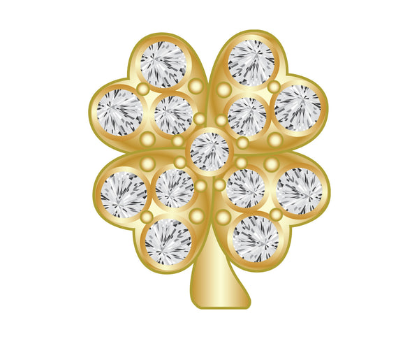Pavé Motif Icon - Clover