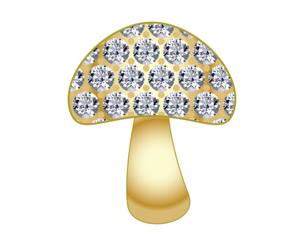 Pavé Motif Icon - Mushroom