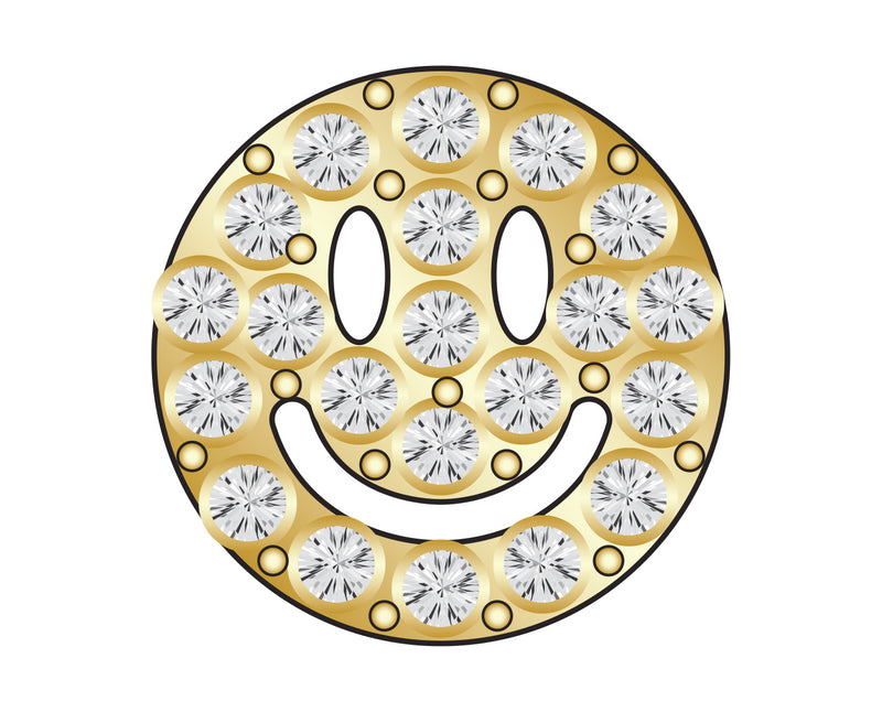 Pavé Motif Icon - Smiley Face
