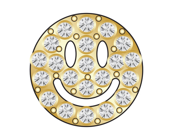 Pavé Motif Icon - Smiley Face