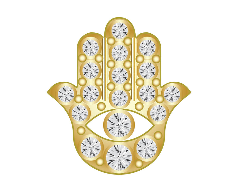 Pavé Motif Icon - Hamsa