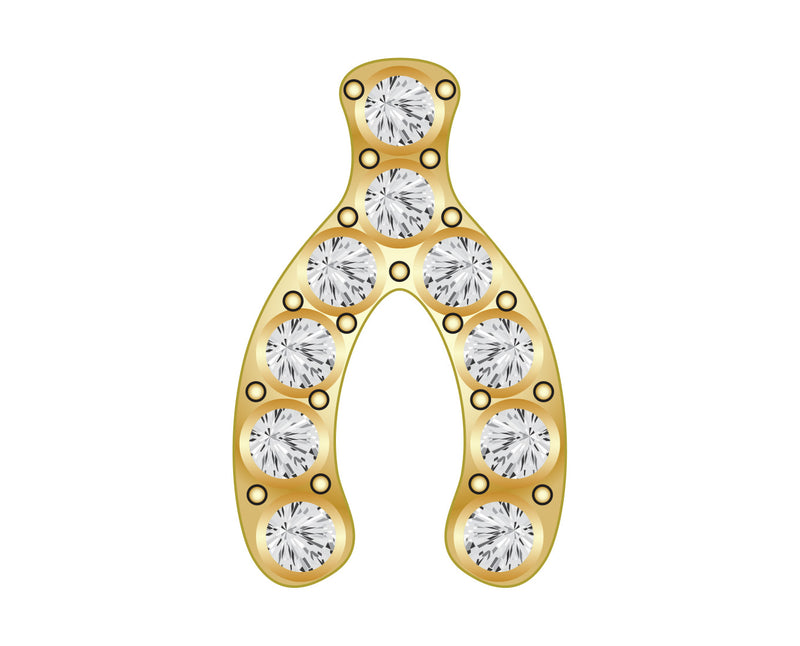 Pavé Motif Icon - Wishbone