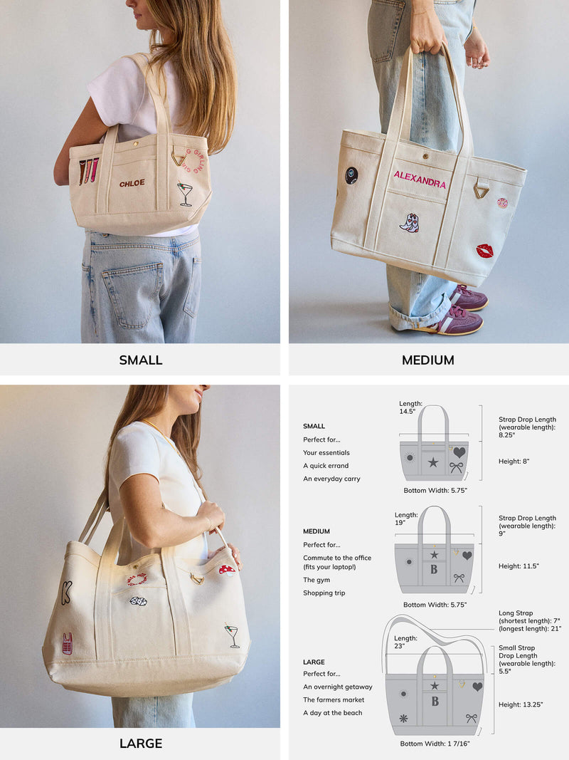 BaubleBar Large Custom Icon Tote - Large - 
    Get Gifting Early: 20% Off Custom
  
