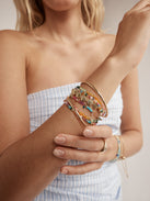 Indya Semi-Precious Layered Bracelet Set  - Multi