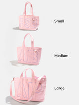 BaubleBar Lilac - 
    Personalized canvas tote bag with custom embroidered initials 
  
