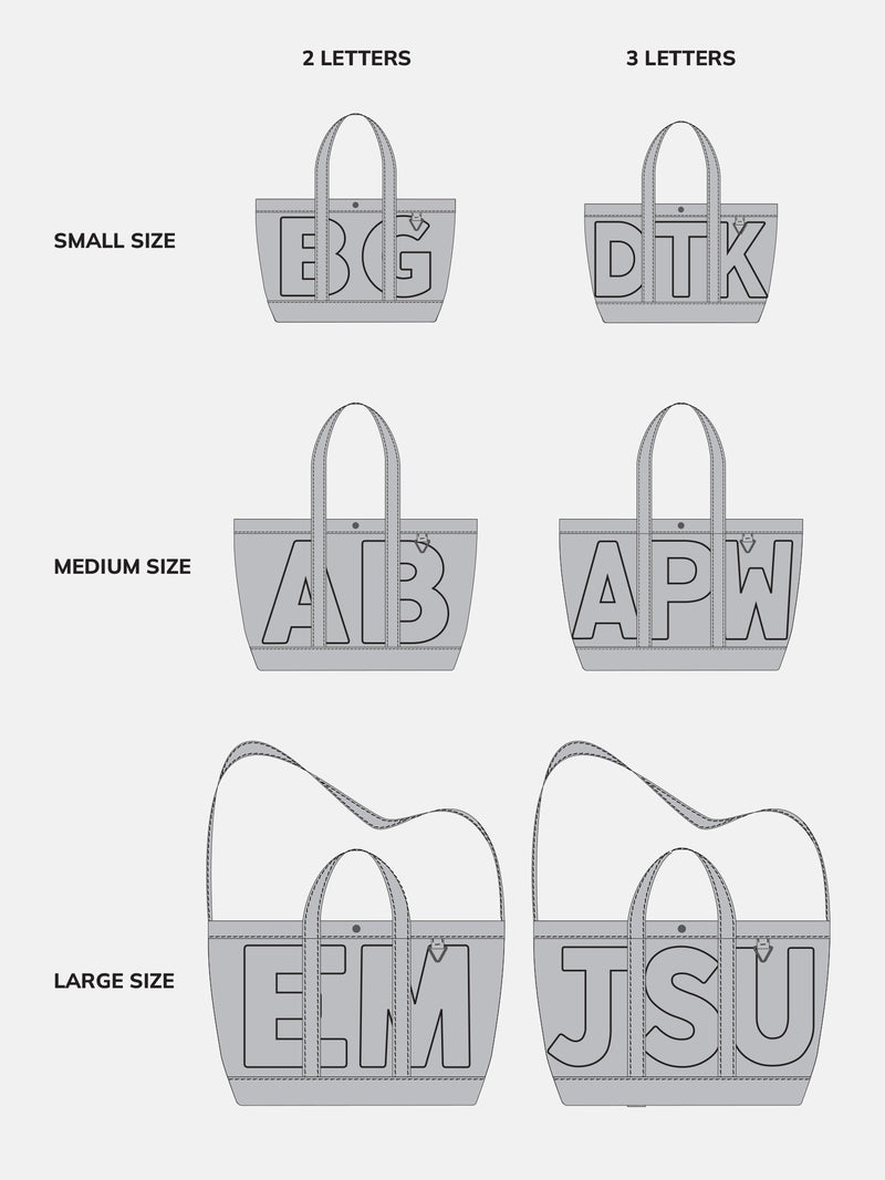 BaubleBar Custom Alpha Tote - Cherry Red - 
    Personalized canvas tote bag with custom embroidered initials 
  
