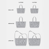 Solid Custom Alpha Tote - Soft Pink