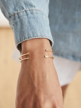 BaubleBar 18K Gold Plated Sterling Silver. Pave Cubic Zirconia Stones - 
    18K Gold Plated Sterling Silver, Cubic Zirconia
  
