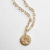 Initial Custom Medallion Necklace - Gold