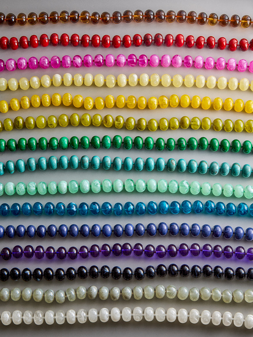 Joan Semi-Precious Necklace - Olive