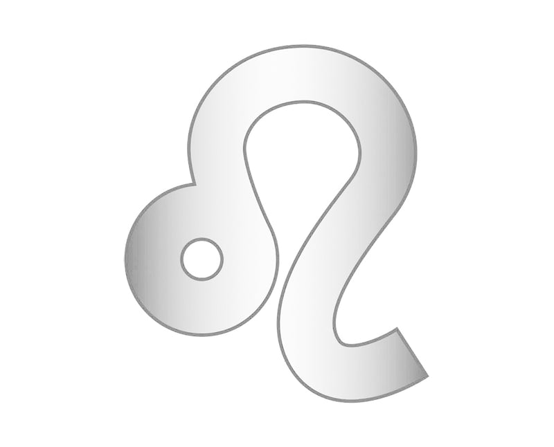 Leo Mini Zodiac Icon - Silver