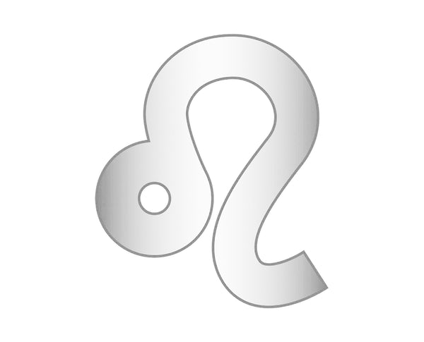 Leo Mini Zodiac Icon - Silver