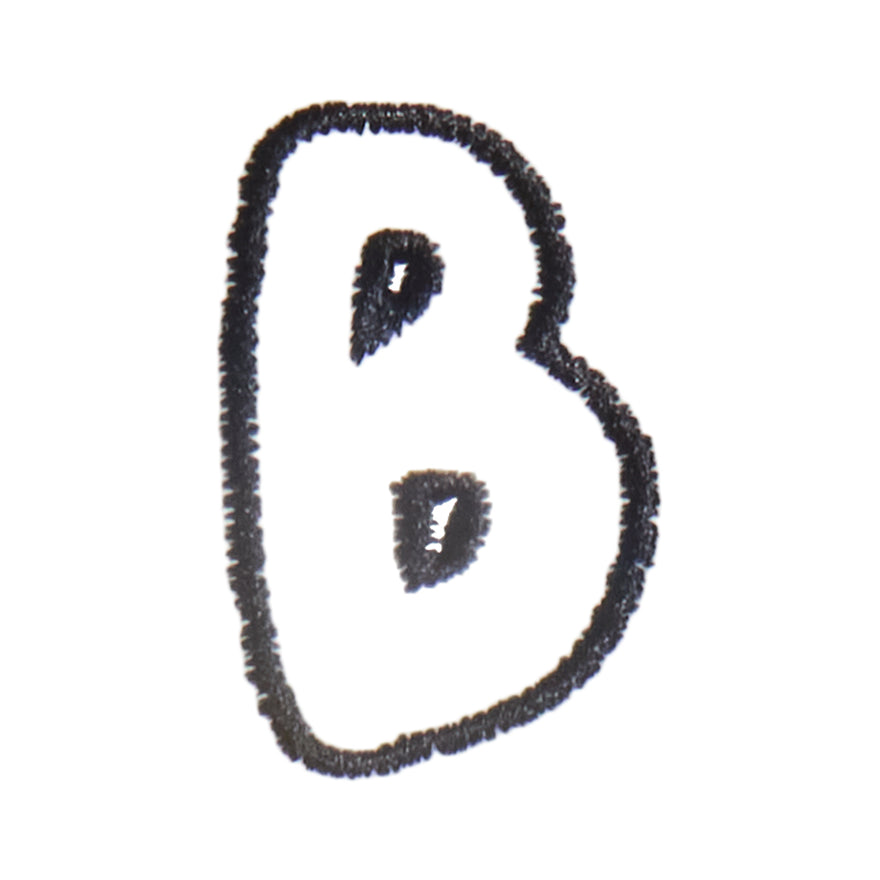 B - Bubble Letter