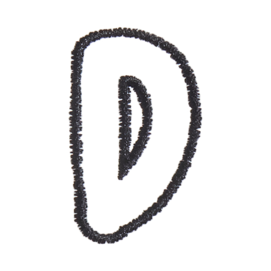 D - Bubble Letter