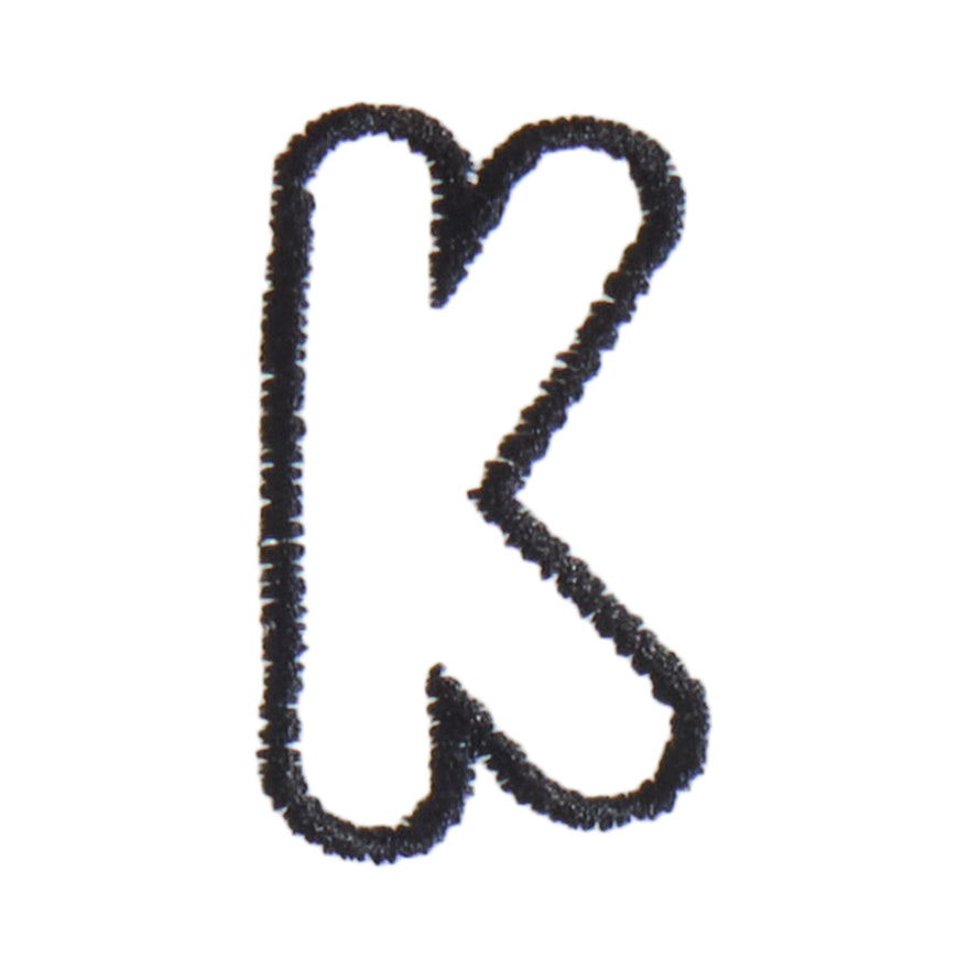 K - Bubble Letter