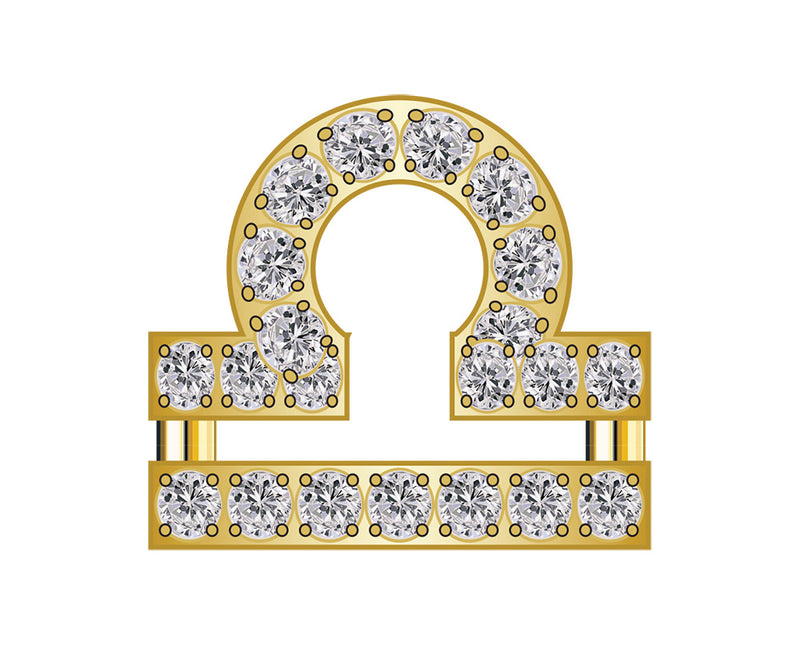 Pavé Zodiac Icon - Libra