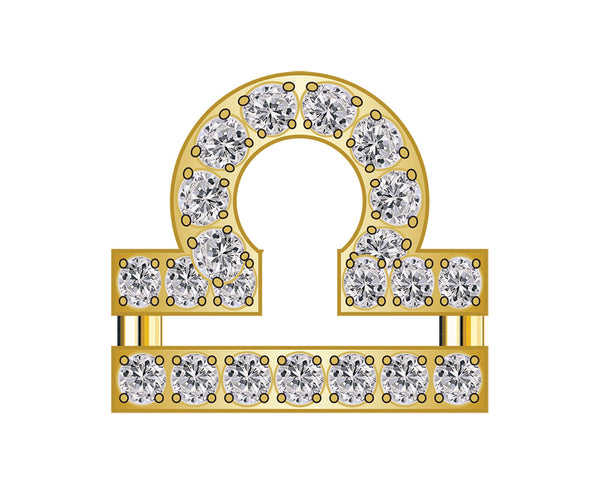 Pavé Zodiac Icon - Libra