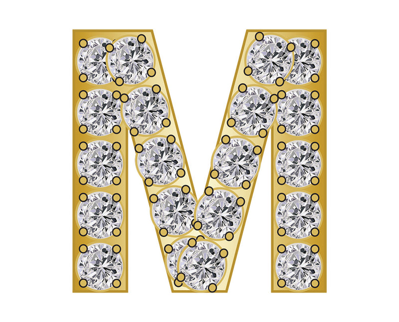 Pavé Initial Icon - M