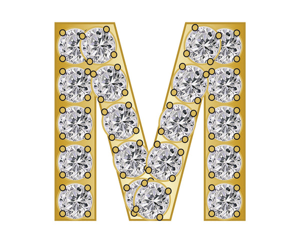 Pavé Initial Icon - M
