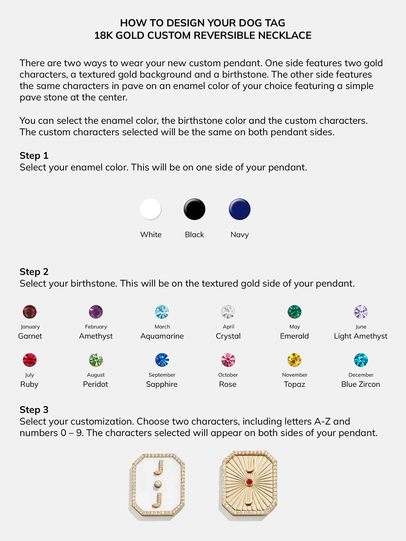 Design your own sales dog tag necklace