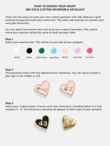 BaubleBar Heart 18K Gold Custom Reversible Necklace - Gold/Pavé - 
    18K Gold Plated Sterling Silver
  

