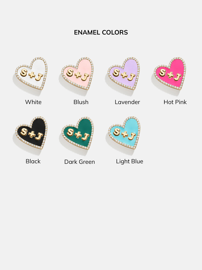 BaubleBar Heart 18K Gold Custom Reversible Necklace - Gold/Pavé - 
    18K Gold Plated Sterling Silver
  

