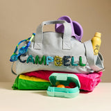 Thready to Go Kids’ Custom Duffle - Light Denim/Blue Multi