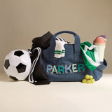 Thready to Go Kids’ Custom Duffle - Dark Denim/Blue Multi