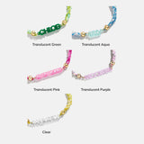 Acrylic Kids' Custom Nameplate Bracelet - Clear