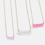 Kids' Custom Nameplate Necklace - Kids' Cable Chain