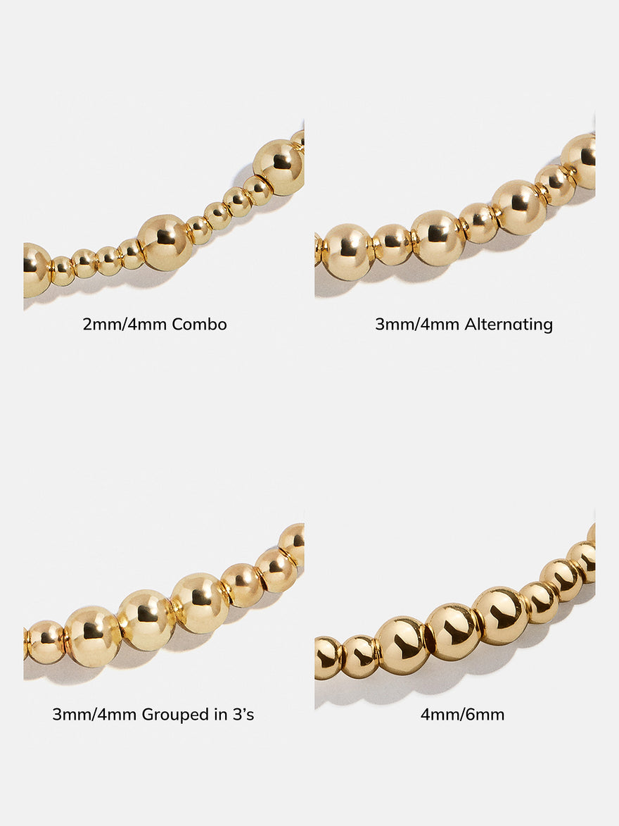 Florence Pisa Bracelet - 4MM/6MM Gold Pisa